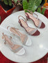 Rhinestone Decor Bridals Thick Heels